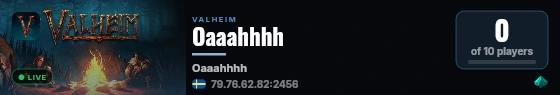 Oaaahhhh live status badge