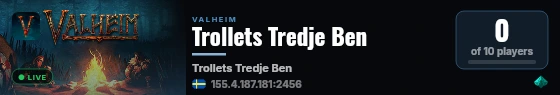 Trollets Tredje Ben live status badge