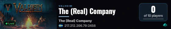 The (Real) Company live status badge