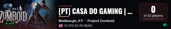 [PT] CASA DO GAMING | PVE & PVP | B42 STABLE live status badge