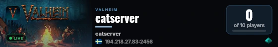 catserver live status badge
