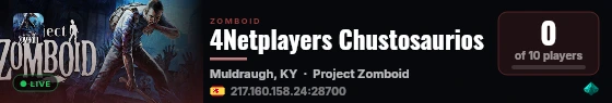 4Netplayers Chustosaurios live status badge