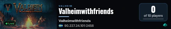 Valheimwithfriends live status badge