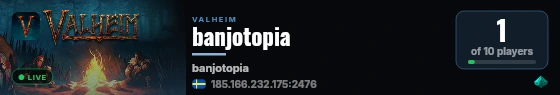 banjotopia live status badge