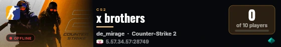 x brothers live status badge