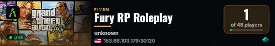 SB Framework Roleplay live status badge