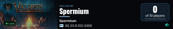 Spermium live status badge