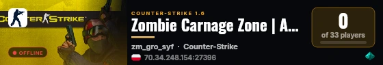 Zombie Carnage Zone | Apocalypse live status badge