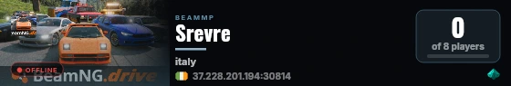 Srevre live status badge