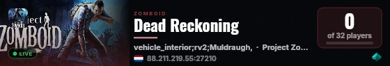 Dead Reckoning live status badge
