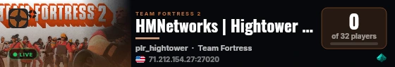 HMNetworks | Hightower | 24/7 | US - Washington live status badge
