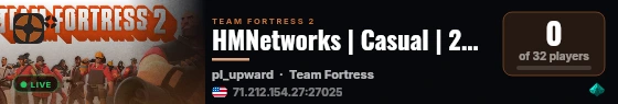 HMNetworks | Casual | 24/7 FAST | US - Washington live status badge