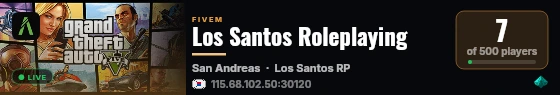 Los Santos Roleplaying live status badge