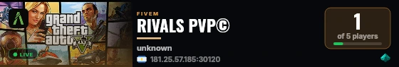 RIVALS PVP© live status badge