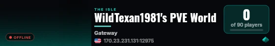WildTexan1981's PVE World live status badge