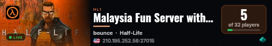 Malaysia Fun Server with Bot live status badge