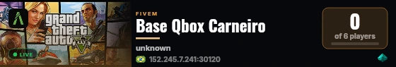 Base Qbox Carneiro live status badge