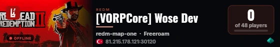 [VORPCore] Wose Dev live status badge