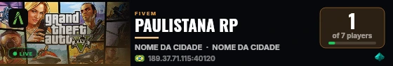 PAULISTANA RP  live status badge