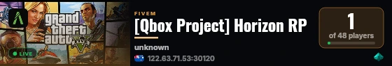 [Qbox Project] Horizon RP live status badge