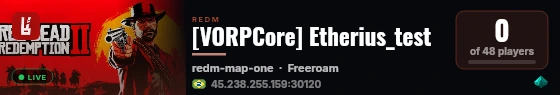 [VORPCore] Etherius_test live status badge