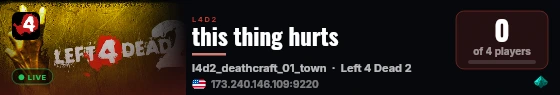 this thing hurts live status badge