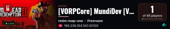 [VORPCore] MundiDev [VORP] live status badge