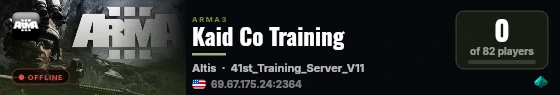 Kaid Co Training live status badge