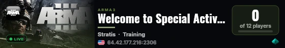 Welcome to Special Activites Center - Titan server live status badge