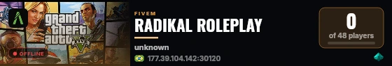 RADIKAL ROLEPLAY live status badge