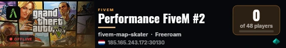 Performance FiveM #2 live status badge