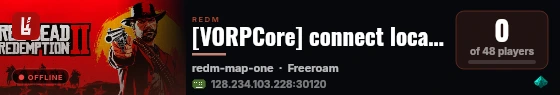 [VORPCore] connect localhost⁠ live status badge