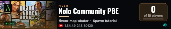 Nolo Community PBE live status badge