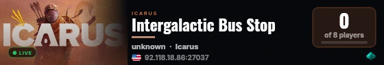 Intergalactic Bus Stop live status badge