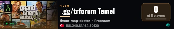  .gg/trforum Temel live status badge