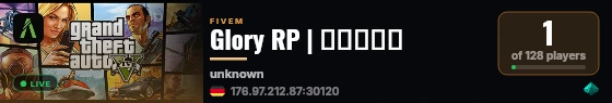 Glory RP | جلوري live status badge