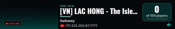 [VN] LAC HONG - The Isle Evrima - X3 Growth - X3 AI live status badge