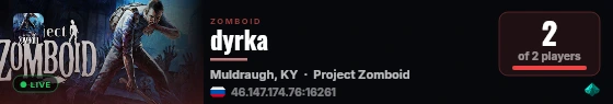 dyrka live status badge