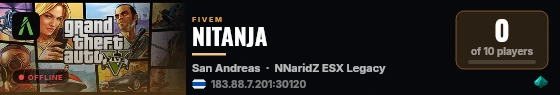 NITANJA live status badge