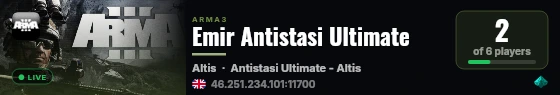 Emir Antistasi Ultimate live status badge