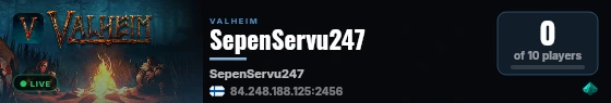 SepenServu247 live status badge