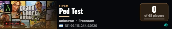 Ped Test live status badge