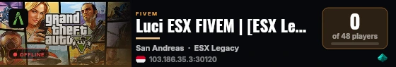 Luci ESX FIVEM | [ESX Legacy] live status badge