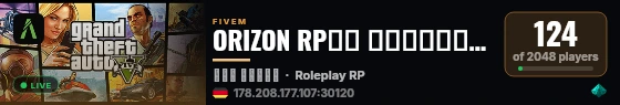 ORIZON RP🡺انطلقت الآن 23-سبتمبر🡸 live status badge