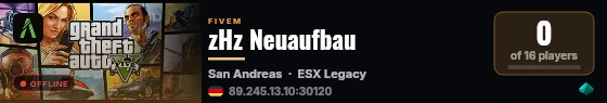 zHz Neuaufbau live status badge
