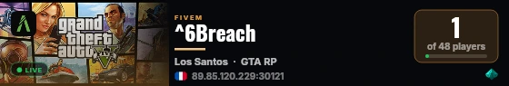 ^6Breach live status badge