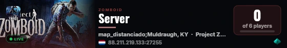Server live status badge