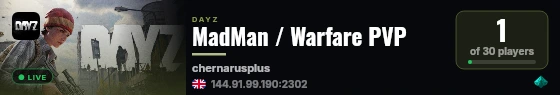 MadMan / Warfare PVP live status badge