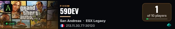 59DEV live status badge