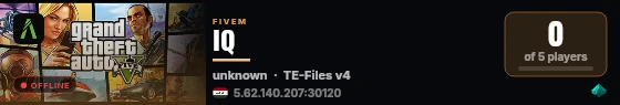 IQ live status badge